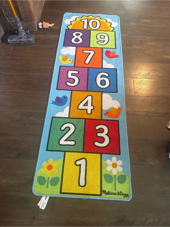Melissa & Doug Other - Melissa & Doug Blue Multicolor Numbered Hopscotch Rug
